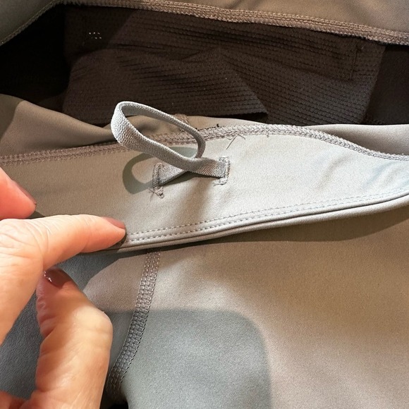 Athleta Women’s Black Grey Stretch Ankle Zip Leggings Workout Gym - Picture 7 of 11